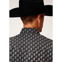 Men's Long Sleeve Western Style Shirt 5 Men's Long Sleeve Western Style Shirt -Western cowboy 0100100190720c