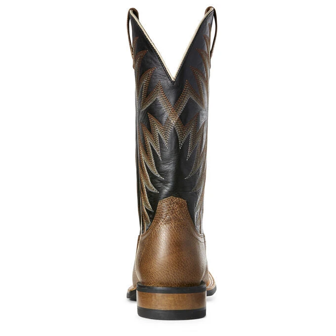 Men's Ariat Toffee And Black Square Toe Boot 4 Men's Ariat Toffee And Black Square Toe Boot - Image 4