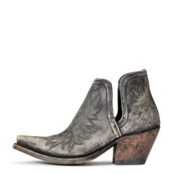 Ariat Women's Distressed Black Dixon 7 Ariat Women's Distressed Black Dixon -Western cowboy 10034044 side