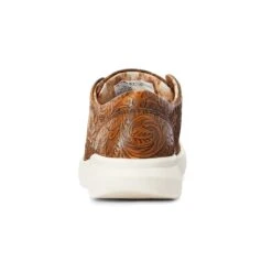 Ariat Women's Brown Floral Embossed Hilo -Western cowboy 10042508 heel