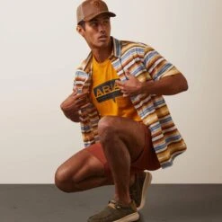 Ariat Men's Sunset Serape Shirt -Western cowboy 10043703 full warm