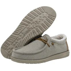 Heydude Hey Dude Wally Herringbone Grey 5 Heydude Hey Dude Wally Herringbone Grey -Western cowboy 110063133 WALLY HERRINGBONE GREY LEFT 3 27965