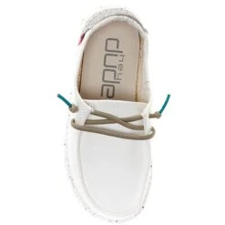 Heydude Hey Dude Wendy Youth Disco White 4 Heydude Hey Dude Wendy Youth Disco White -Western cowboy 130120227 Hey Dude Wendy Youth Canvas Washable Slip Ons Shoes kowear 05 65895