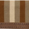 Mustang Casa Zia Blanket - Tan Multi Stripes 32" X 32"