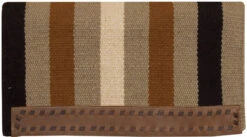 Mustang Casa Zia Blanket - Tan Multi Stripes 32" X 32"