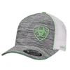 Ariat Gray, White And Lime Cap