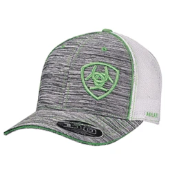 Ariat Gray, White And Lime Cap