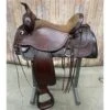 Circle Y Apache Trail Saddle With Shell Border And Tan Seat, 16 Inch