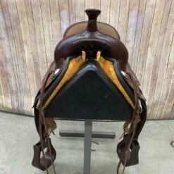 Circle Y Apache Trail Saddle With Shell Border And Tan Seat, 16 Inch 6 Circle Y Apache Trail Saddle With Shell Border And Tan Seat, 16 Inch -Western cowboy 1651 8601 05