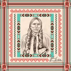 Hooey Quanah Wild Rag-Cream/Reds/Turq.