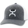 Hooey Mid-Profile Grey And White Cap With Hooey Logo