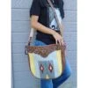 American Darling Grey/Yellow Blanket Tooled Leather Bag
