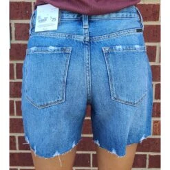 KanCan High Rise Distressed Shorts -Western cowboy 20220616 112455