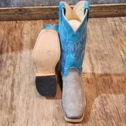 Olathe Grey Bison W/ Turquoise Boots -Western cowboy 20221228 155245