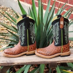 Anderson Bean Vintage Bark Elephant Kids Boots -Western cowboy 20230308 133057