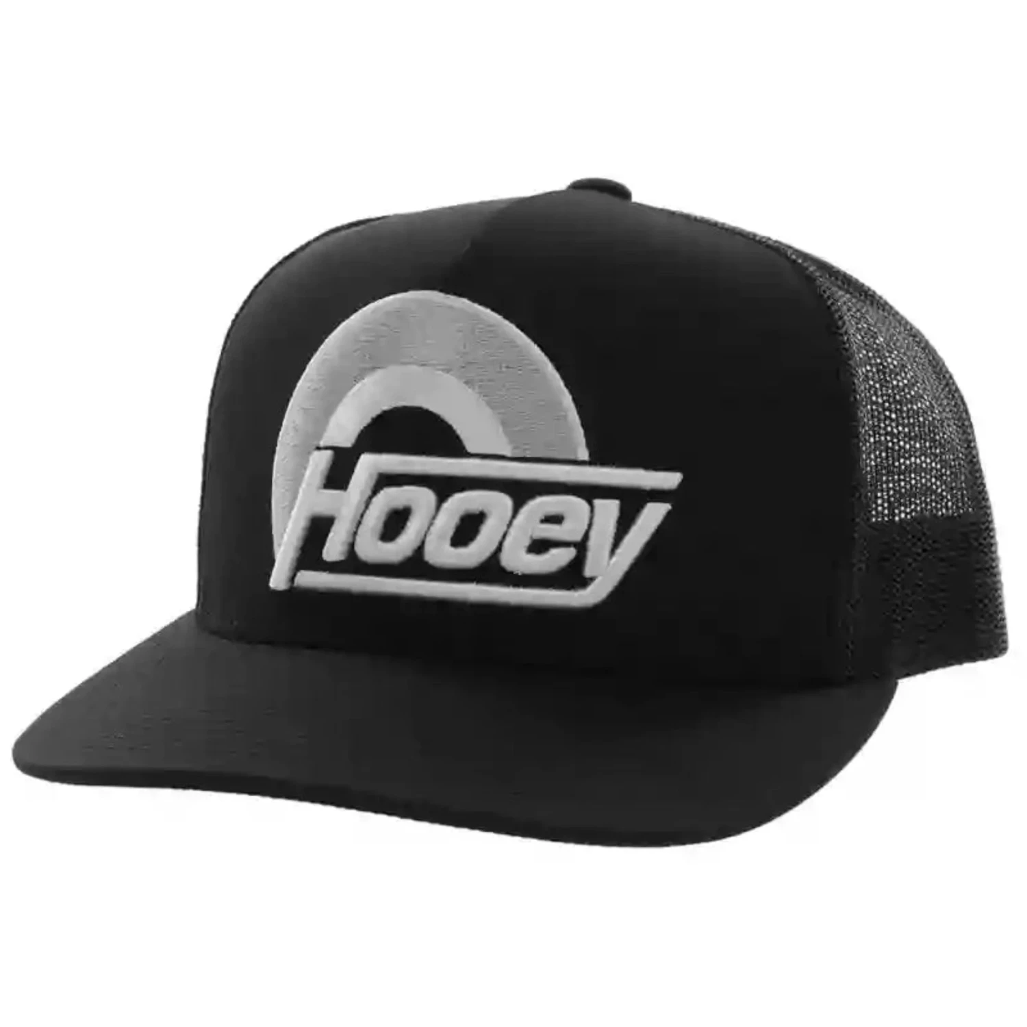Hooey Black High Profile Cap With Silver Logo 1 Hooey Black High Profile Cap With Silver Logo