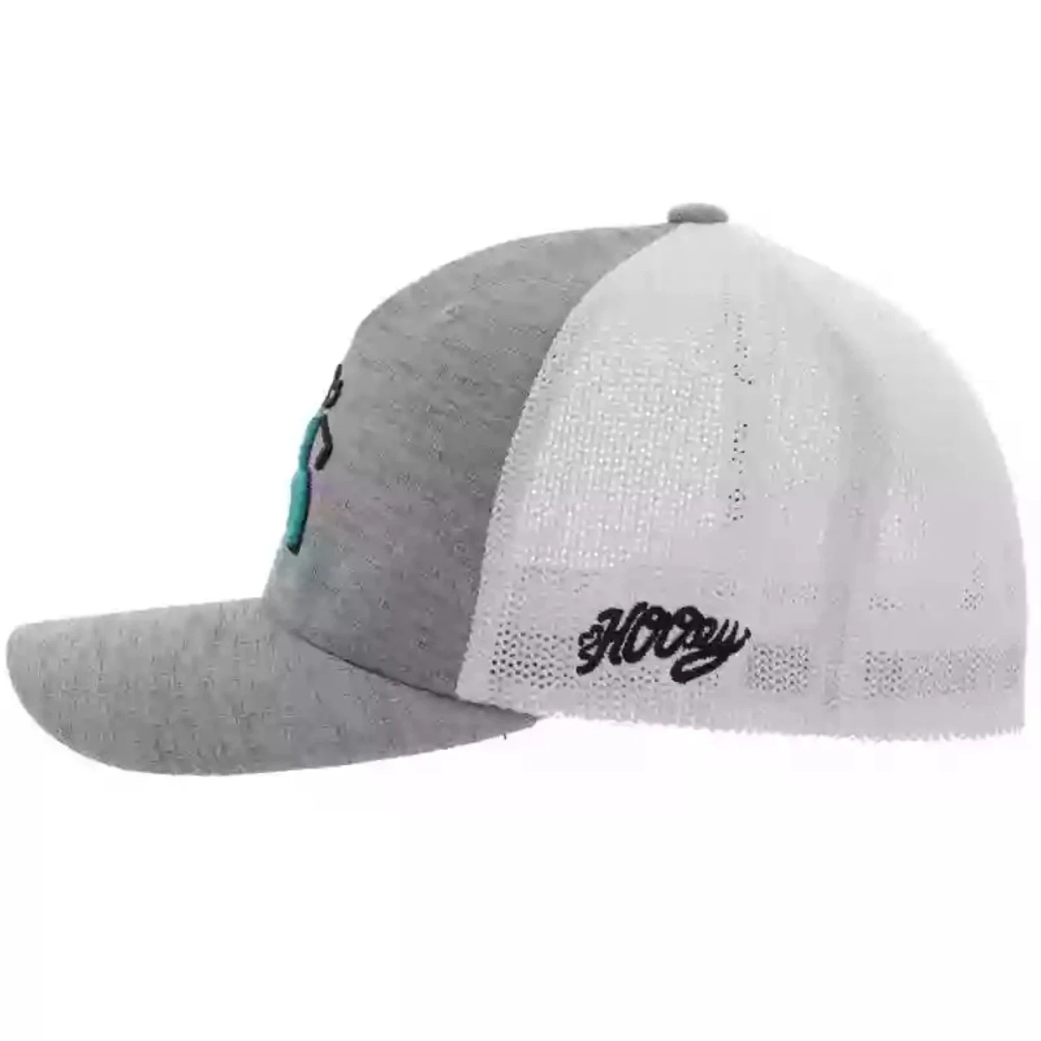Hooey "Golf" Grey/White Flex Fit Cap 2 Hooey "Golf" Grey/White Flex Fit Cap - Image 2