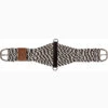 Mustang Black And White Wool Roper Cinch