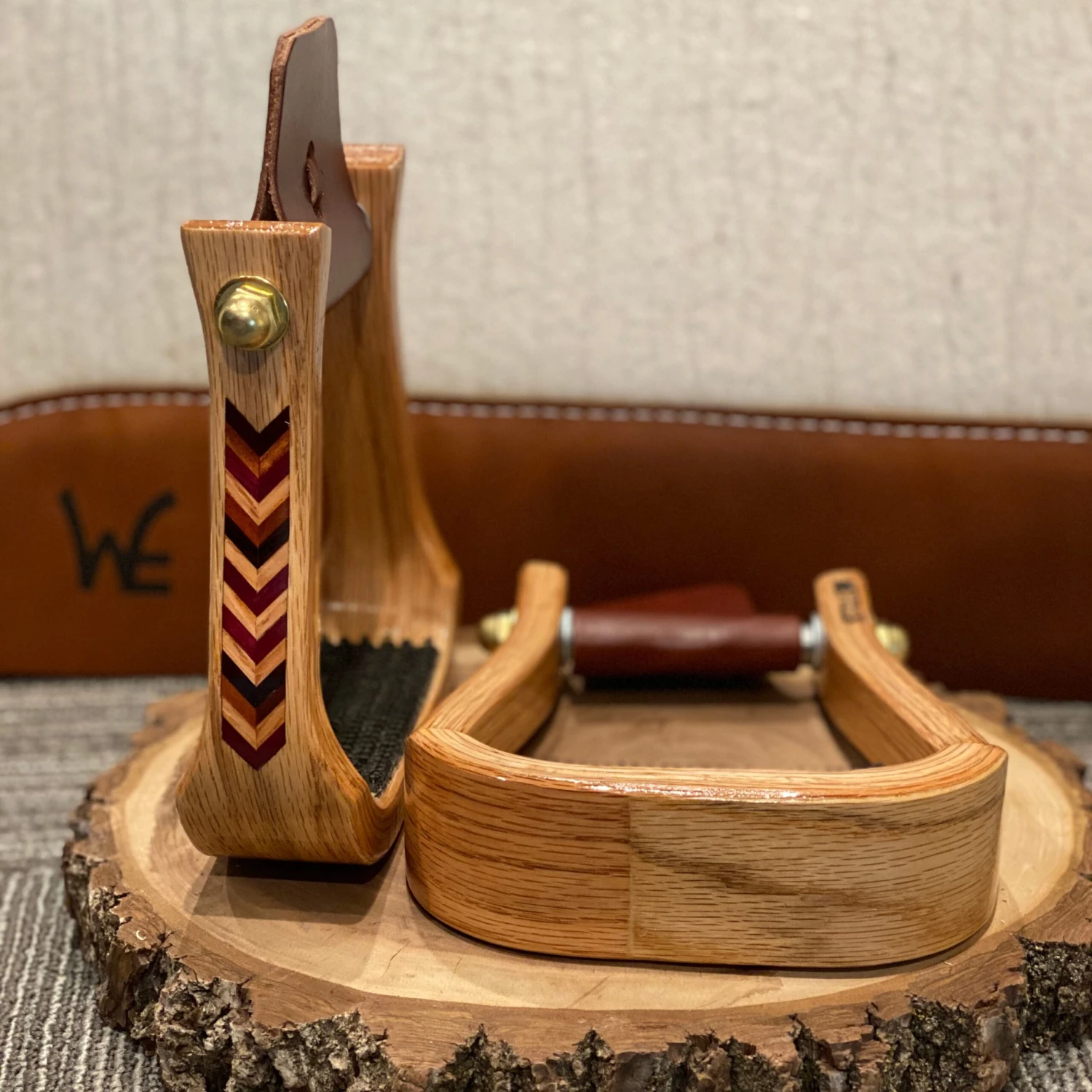 Nettles Stirrups 2" Comanche Inlay 3 Nettles Stirrups 2" Comanche Inlay - Image 3