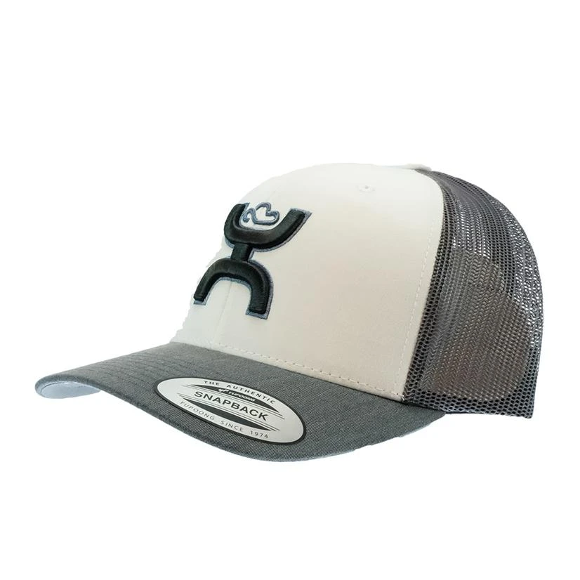 Hooey Sterling White & Grey Cap-Grey Hooey Up Patch 2 Hooey Sterling White & Grey Cap-Grey Hooey Up Patch - Image 2