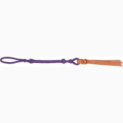 Mustang Purple Nylon Braided Quirt