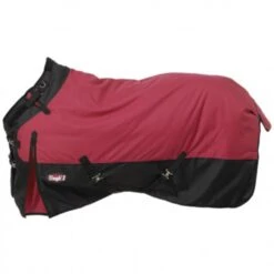 Tough-1 1200D Waterproof Poly Turnout Blanket - Burgundy