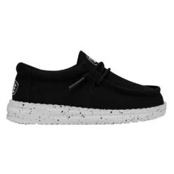 Heydude Hey Dude Wally Toddler Slub Canvas Black -Western cowboy 40029 001 WALLYTODDLERSLUBCANVAS BLACK RIGHTSIDE