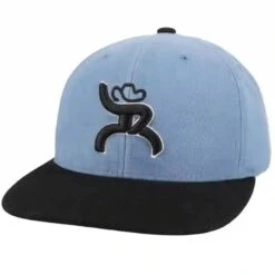 Hooey Mid Profile Denim/Black Cap-Black Roughy Logo