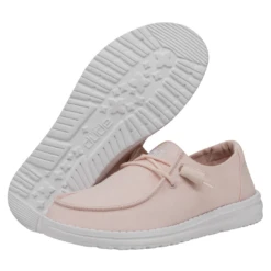 Heydude Hey Dude Wendy Slub Canvas Pink -Western cowboy 40063 680 WENDYSLUBCANVAS PINK PAIRBOTTOM