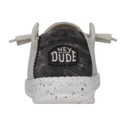 Heydude Hey Dude Wendy Woven Light Grey 14 Heydude Hey Dude Wendy Woven Light Grey -Western cowboy 40098 007 WENDYWOVEN LIGHTGREY LEFTBACK