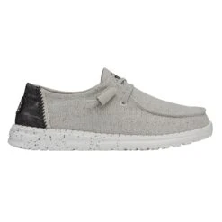 Heydude Hey Dude Wendy Woven Light Grey 10 Heydude Hey Dude Wendy Woven Light Grey -Western cowboy 40098 007 WENDYWOVEN LIGHTGREY RIGHTSIDE