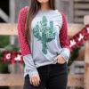 Southern Grace Grey Oh Christmas Tree Tee