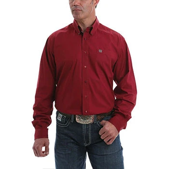 Cinch Solid Burgundy Shirt 1 Cinch Solid Burgundy Shirt