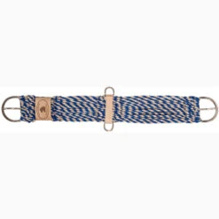 Mustang Tan And Blue Mohair Cutter Cinch