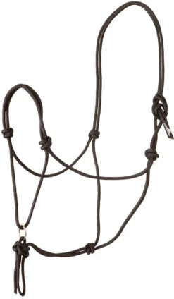 Mustang No-Twist Rope Halter - Black