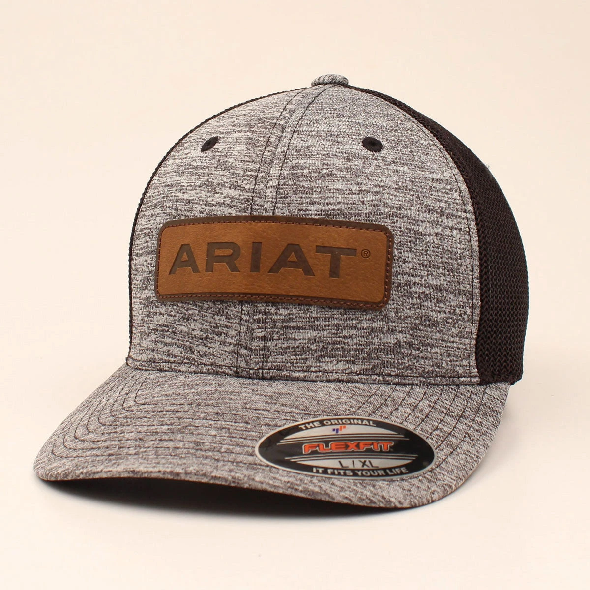 Ariat Heather Grey And Black Mesh Cap 1 Ariat Heather Grey And Black Mesh Cap
