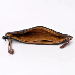 American Darling Brown/White Cowhide Clutch -Western cowboy ADBG344BRW E