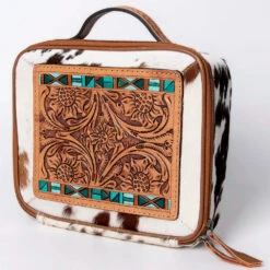 American Darling Tooled Hide Jewelry Case