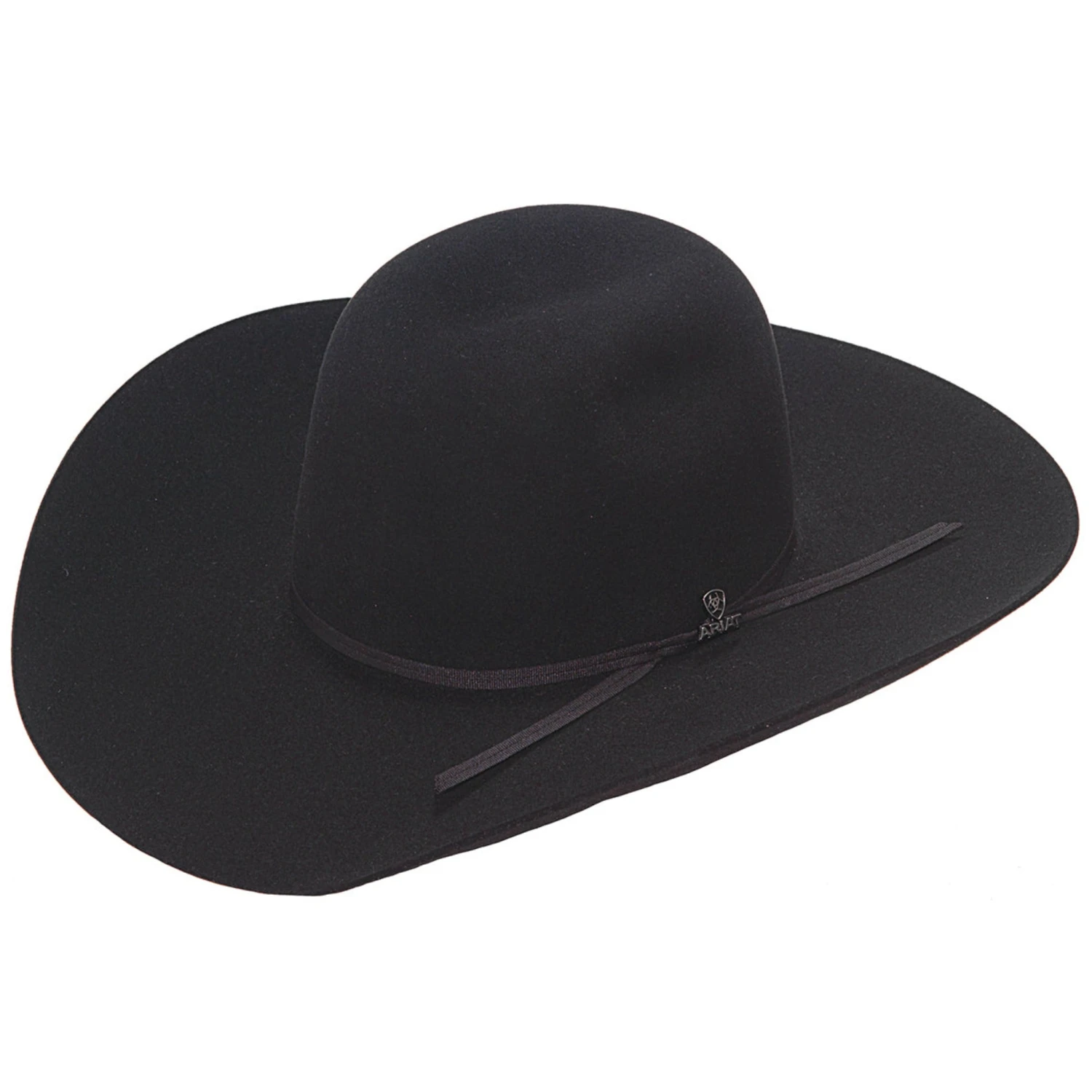 Ariat 6X Black Punchy Crown Hat 1 Ariat 6X Black Punchy Crown Hat