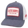 Hooey High Profile Denim/White/Red Cap-Cactus Ropes Patch