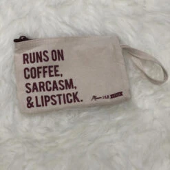 Coffee And Sarcasm Lipstick Bag