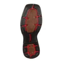 Durango Kids Tan & Black Square Toe Boot 7 Durango Kids Tan & Black Square Toe Boot -Western cowboy DWBT049 outsole