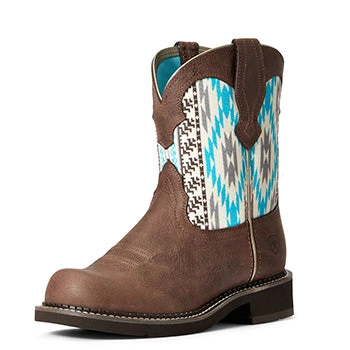 Ariat Brown And Turquoise Aztec Fatbaby 1 Ariat Brown And Turquoise Aztec Fatbaby