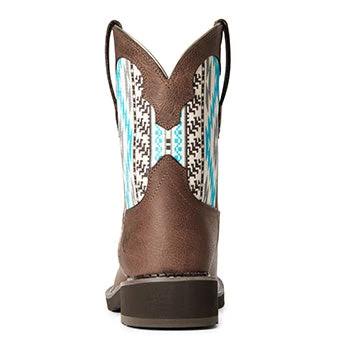 Ariat Brown And Turquoise Aztec Fatbaby 2 Ariat Brown And Turquoise Aztec Fatbaby - Image 2