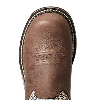 Ariat Brown And Turquoise Aztec Fatbaby 3 Ariat Brown And Turquoise Aztec Fatbaby - Image 3