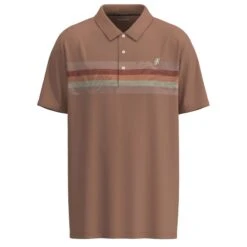 Hooey Men's "The Weekender" Clay W/ Multi Color Stripes Polo