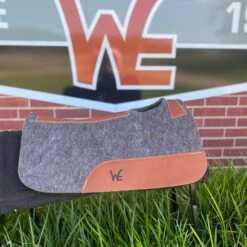 Western Edge Grey Contoured Wool Pony Pad