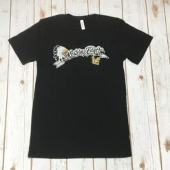 Western Edge Black Headdress And Arrow Logo Tee