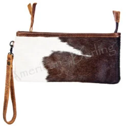 American Darling Brown/White Cowhide Clutch -Western cowboy KHZsPsdqRCSoatBUfbnC ADBG344BRW