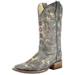 Corral Boots Corral Distressed Arrowhead Square Toe